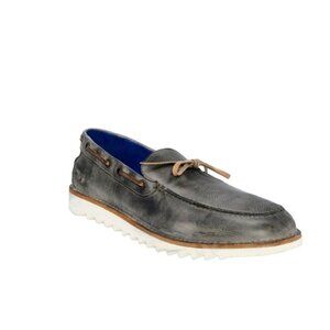 Bed|Stü BEDSTU Albatross Slip-on Boat Shoe In Graphite Tan Rustic